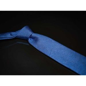 Ted Baker 100% Silk Tie Dark Blue Solid Skinny Mens Designer Necktie - SEE NOTES